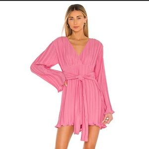 Lovers + Friends Bernice Mini Dress in Candy Pink